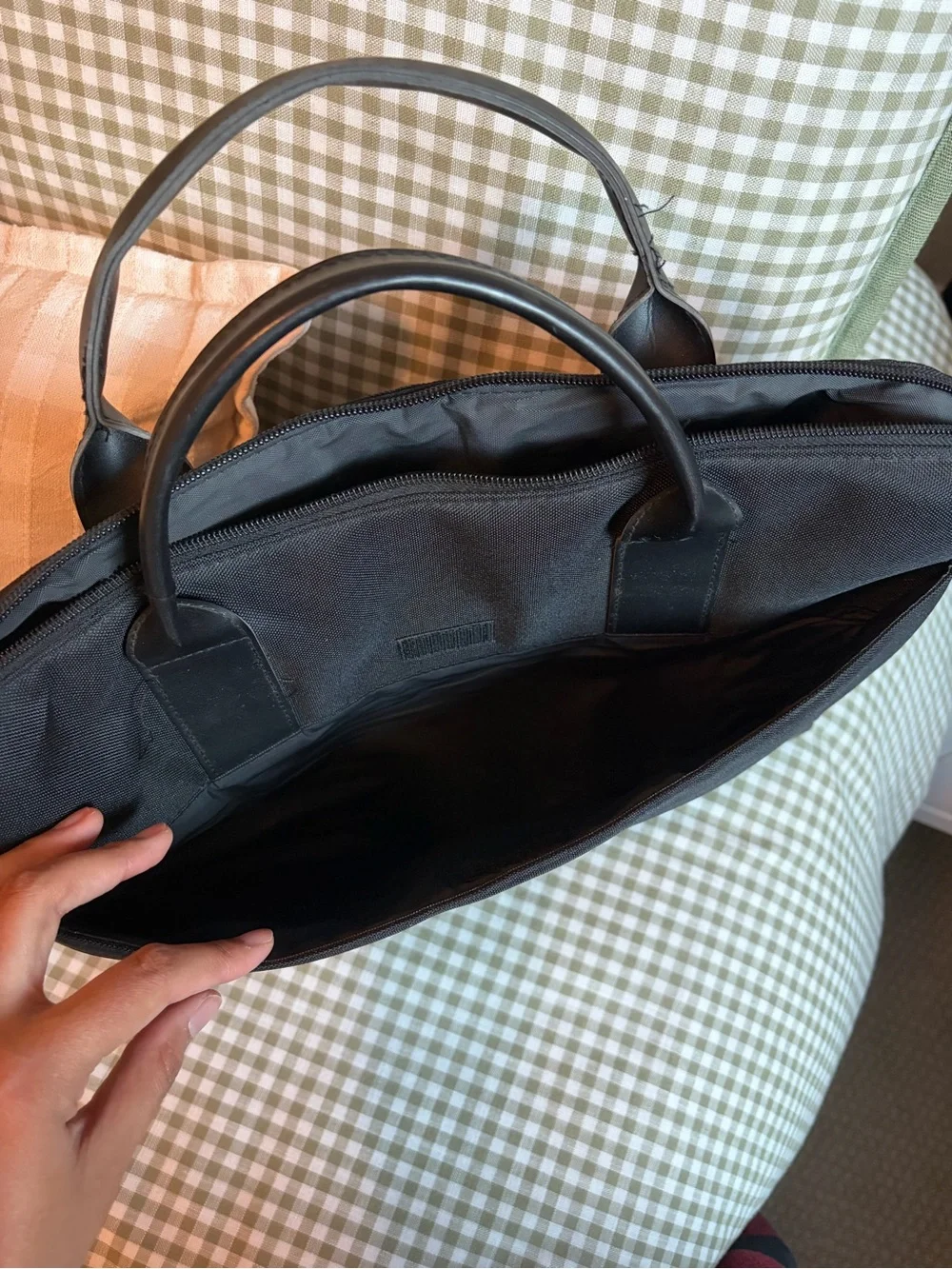 Calvin Klein Black Laptop Briefcase with Top Handles